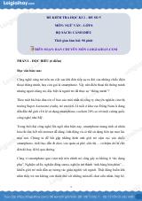 Đề thi học kì 2 Văn 8 Cánh diều - Đề số 5